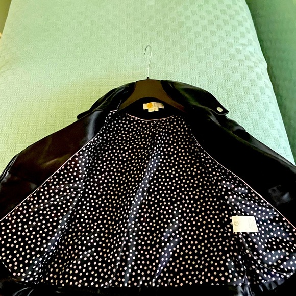 Boden Morleigh Jacket Black Leather EUC Biker Moto Zippers Cropped UK 10 - Picture 7 of 16